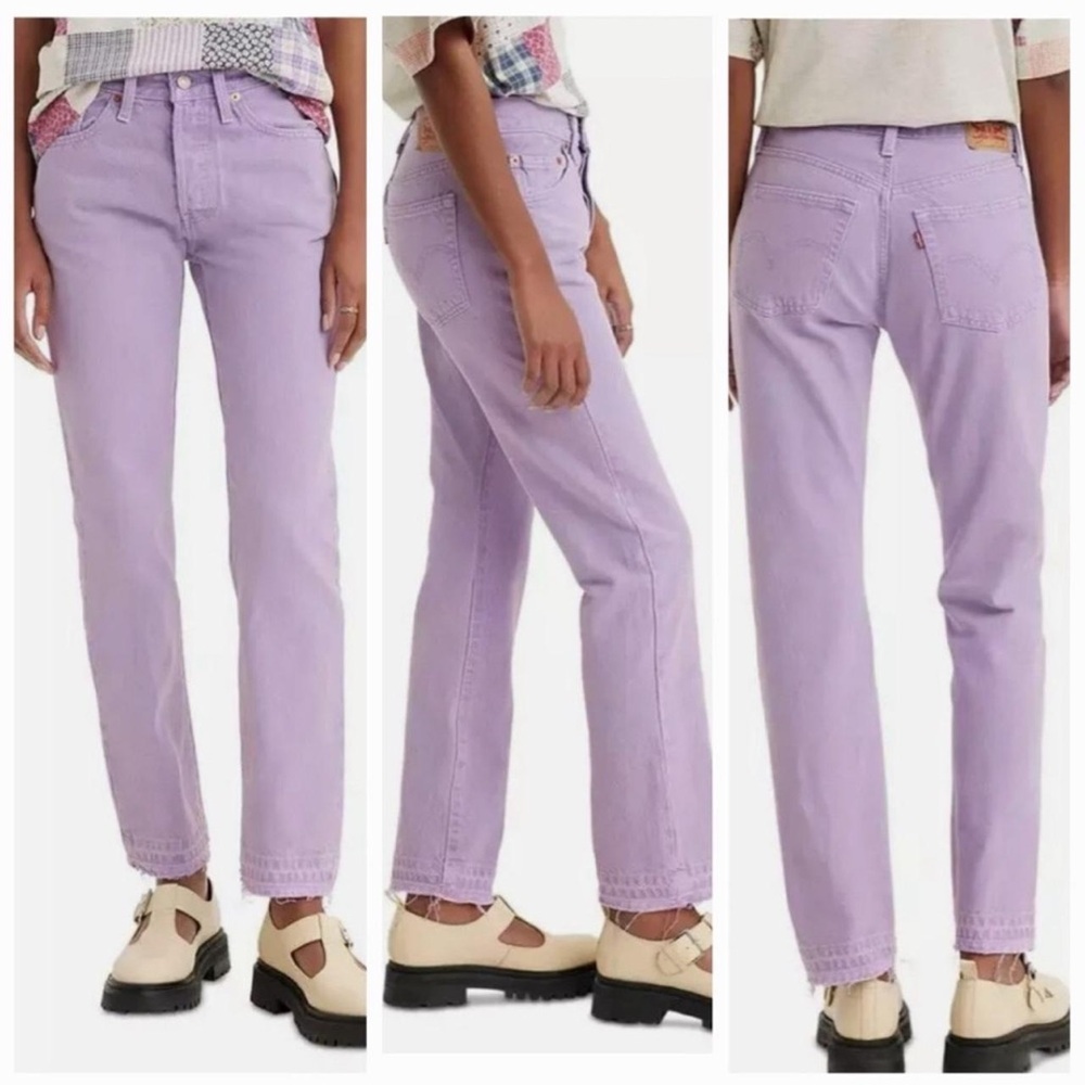Levi’s 501 Women's White Straight Leg Jeans
